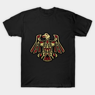 Totem Black and White Thunderbird Design T-Shirt